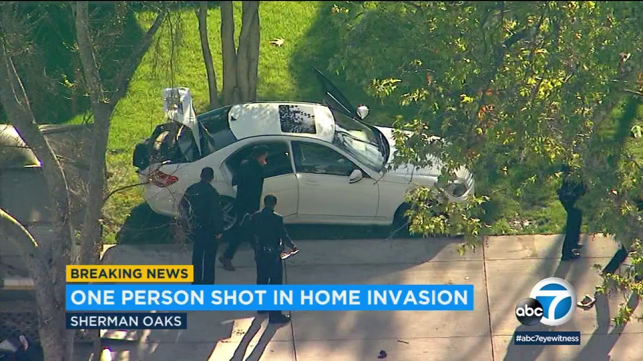 1 shot in arm, 1 grazed by gunfire in Sherman Oaks home invasion I ABC7 ...