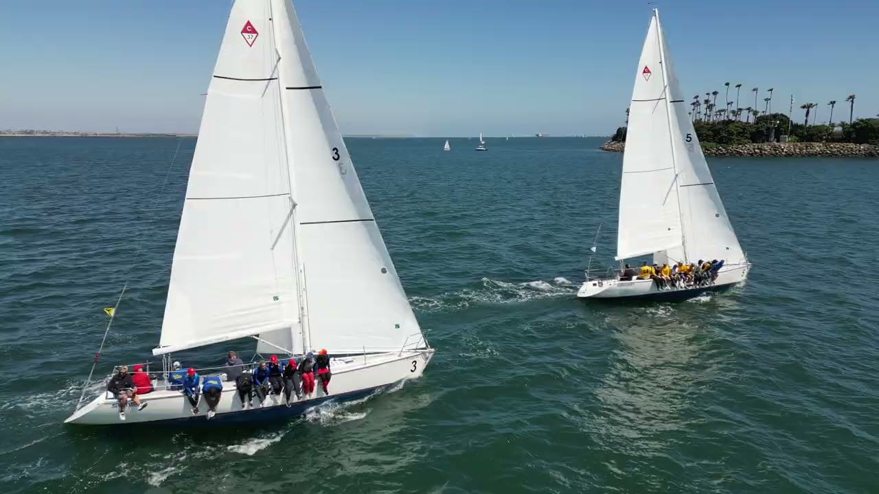 2023 LBRW   Day 2 Saturday   Race 5   Catalina 37 start