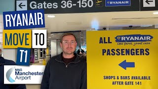 NEW RYANAIR TERMINAL 1 & 3 AT MANCHESTER