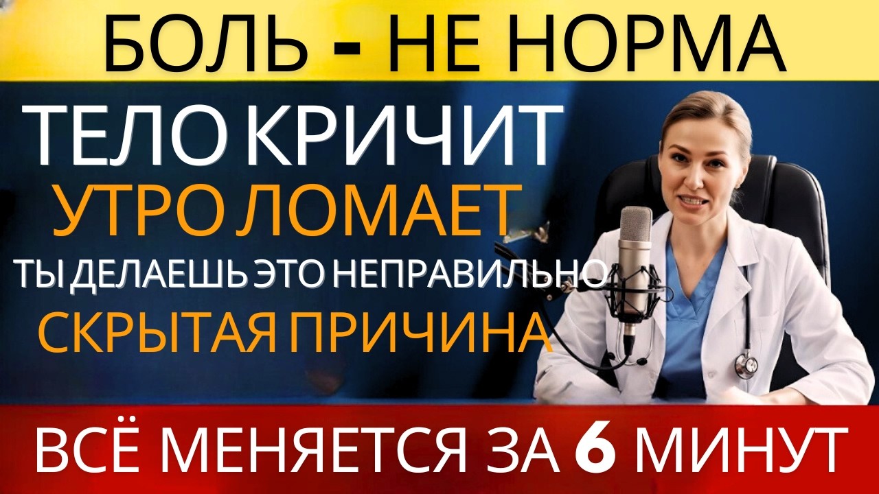 Почему тело болит по утрам — и как 5 минут в кровати это меняют. Без таблеток и денег.🧠 ⚠️