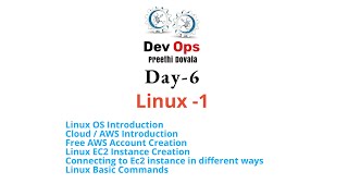 Day 6 DEVOPS LIVE TRAINING December 2023 - Linux Basics for Devops Engineer