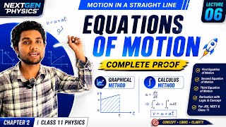 Motion in a Straight Line |KINEMATICS EQUATION | Lecture 06 | Class 11 Physics @Bharatsir999
