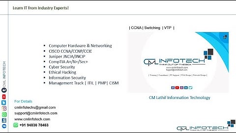 | CML INFOTECH | CCNA-01 | VTP |  Part- 01 |