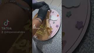 Letrero de bienvenida para bebé. Corte de acrilico y MDF. #cortelaser Decoración con MDF y acrílico