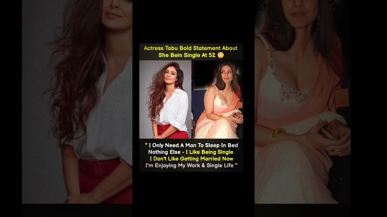 Tabu on Love, Life & Independence at 52: “Being Single Is My Choice” ✨ 