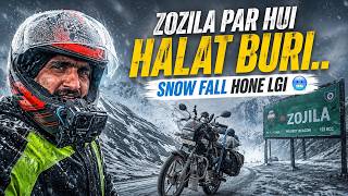 Feel Winter Ladakh - SONMARG TO DRASS 🥶 || live snow fall at ZOZILA PASS