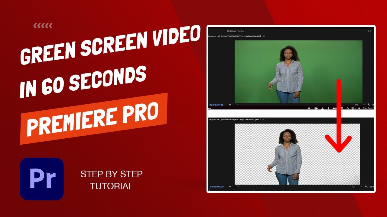 How To Green Screen Video Adobe Premiere 2023 60 Seconds YouTube