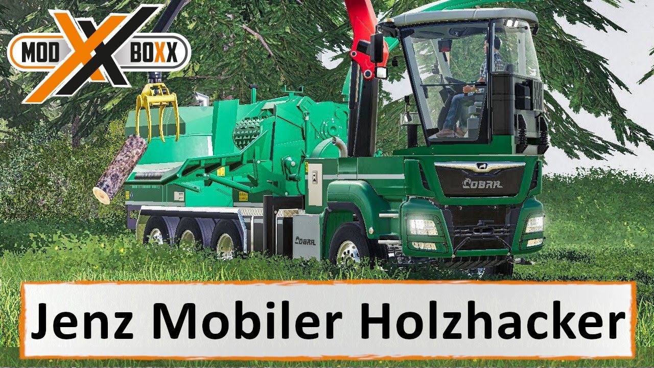 LS19 Mods | Jenz mobiler Holzhacker | LS19 Modvorstellung | vorgestellt von Patrick und Schwabbel