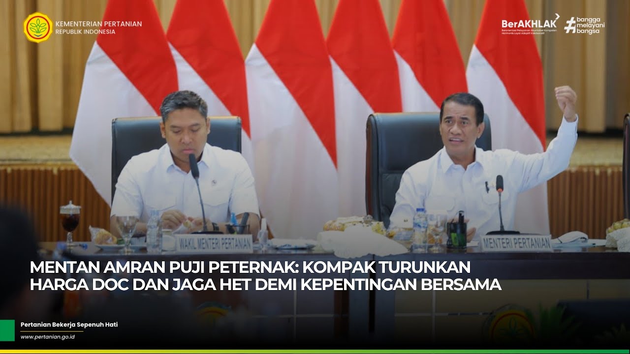 Mentan Amran Puji Peternak: Kompak Turunkan Harga DOC dan Jaga HET Demi Kepentingan Bersama