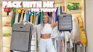 I’m going on holiday!! 🌴✈️☀️ | pack with me for turkey 🇹🇷 | summer outfits