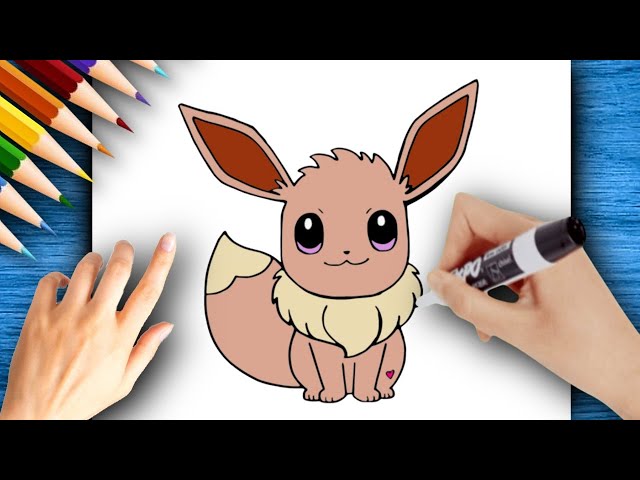 COMO DESENHAR O POKÉMON EEVEE  HOW TO DRAW POKÉMON EEVEE 