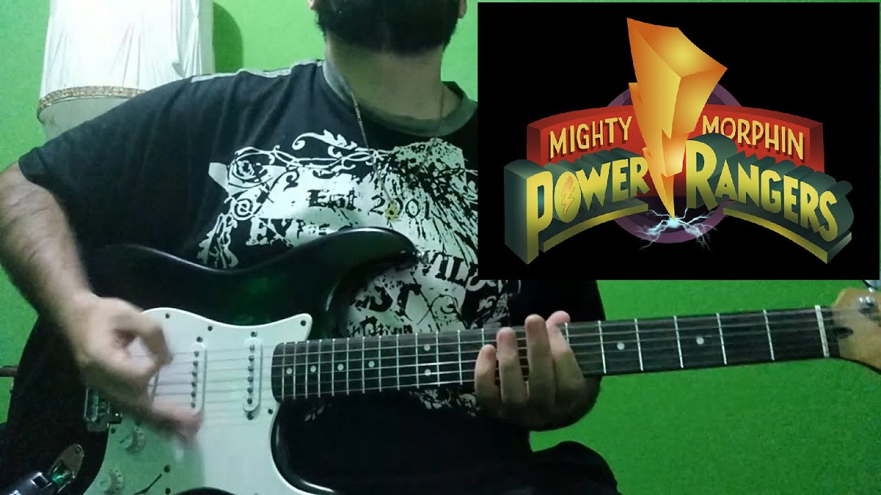 Mighty Morphin Power Rangers Theme Guitar Cover YouTube
