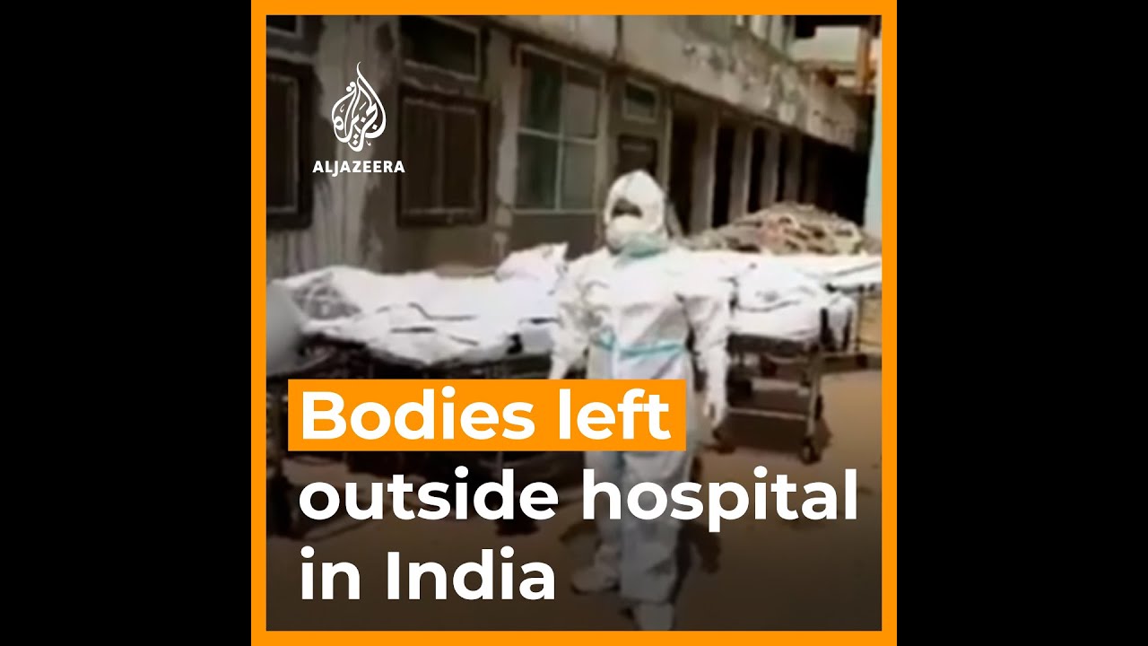 Bodies of COVID victims left outside hospital in India | AJ #shorts Bodies of COVID victims left outside hospital in India | AJ #shorts