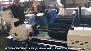 Automatic Double Head Bar End Chamfering Machine with Auto Loading magazine