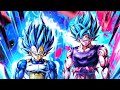 TAG DUO SSBKK GOKU &amp; SSBE VEGETA LEGENDS LIMITED PREVIEW ULTIMATE + BLUE CARD | Dragon Ball Legends