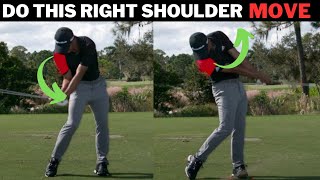 I Can't Believe How Simple This Right Shoulder Move Makes The Downswing  So Easy