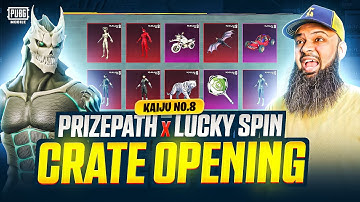 27,000UC 🔥 Anime Collab Kaiju No. 8 Prize Path & Double Lucky Spin! 🦹‍♂️ PUBG Mobile Crate Opening