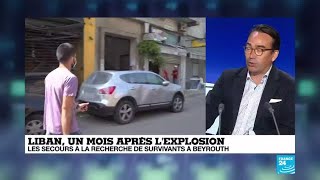 Un mois après l'explosion à Beyrouth : 