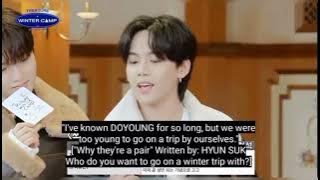 WINTER CAMP 'choosing partner' Hyunsuk Doyoung'