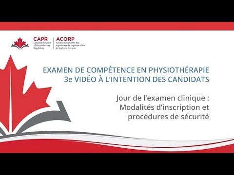 L’ECP 3e vidéo à l’intention des candidats - Modalités d’inscription et procédures de sécurité