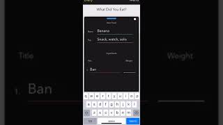 Food: diary. How to add new ingredient screenshot 5