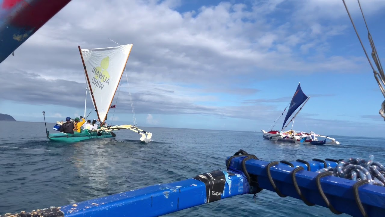 Hawaiian Sailing Canoe Race, Oahu to Kauai Promo YouTube