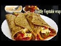 Healthy Veg Wrap | Easy Protein pack Breakfast Recipe | MadhurasRecipe | Ep - 634