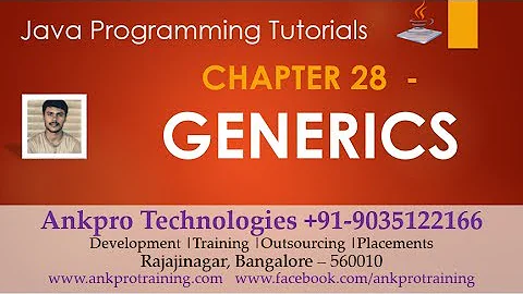 Java for beginners - Chapter 28 : Generics in Java | Generic method and generic class
