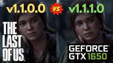 The Last of Us comparison | Patch v1.1.0 vs v1.1.1 | Gtx 1650 Laptop #thelastofus #gtx1650 #gaming