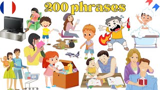 Apprendre 200 phrases pour s'exprimer facilement en français.