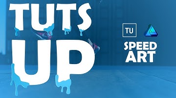 TutsUp Graphic design: Speed Art | "TutsUp" Logo design (Affinity design )