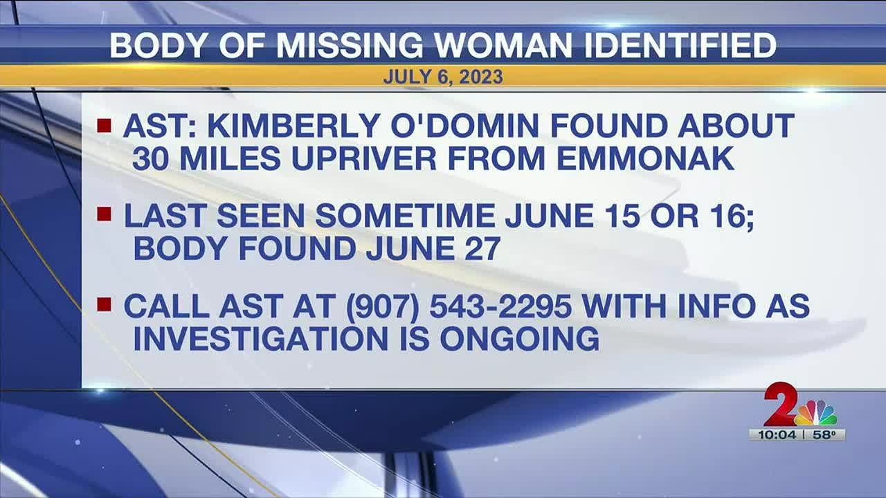 Body found in Yukon River near Emmonak identified as missing woman from ...
