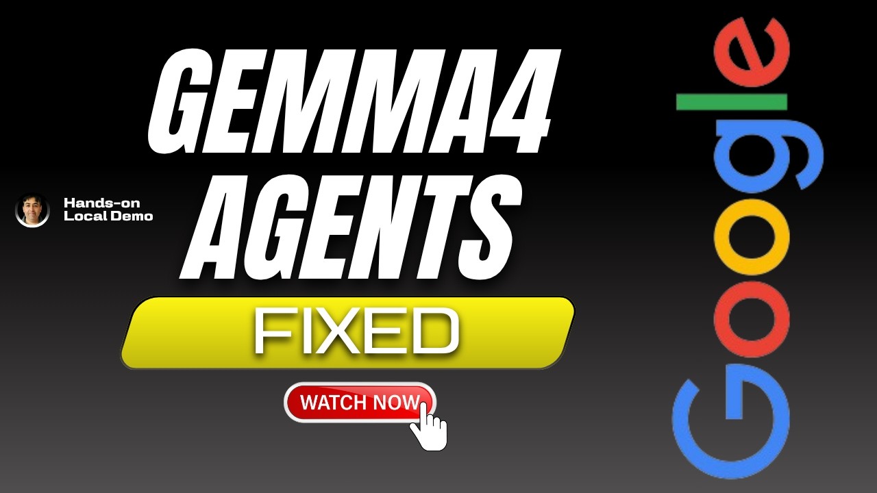 Gemma 4 Was Broken for Agents - Google Just Fixed It