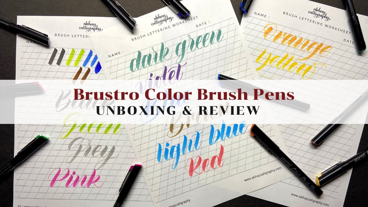 Buy BRUSTRO Metallic Brush Pens - Soft Brush Tip Set of 10 Colors