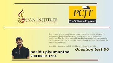 "Graphical Database Creation and Data Manipulation with MySQL Workbench and HeidiSQL" #PASIDU