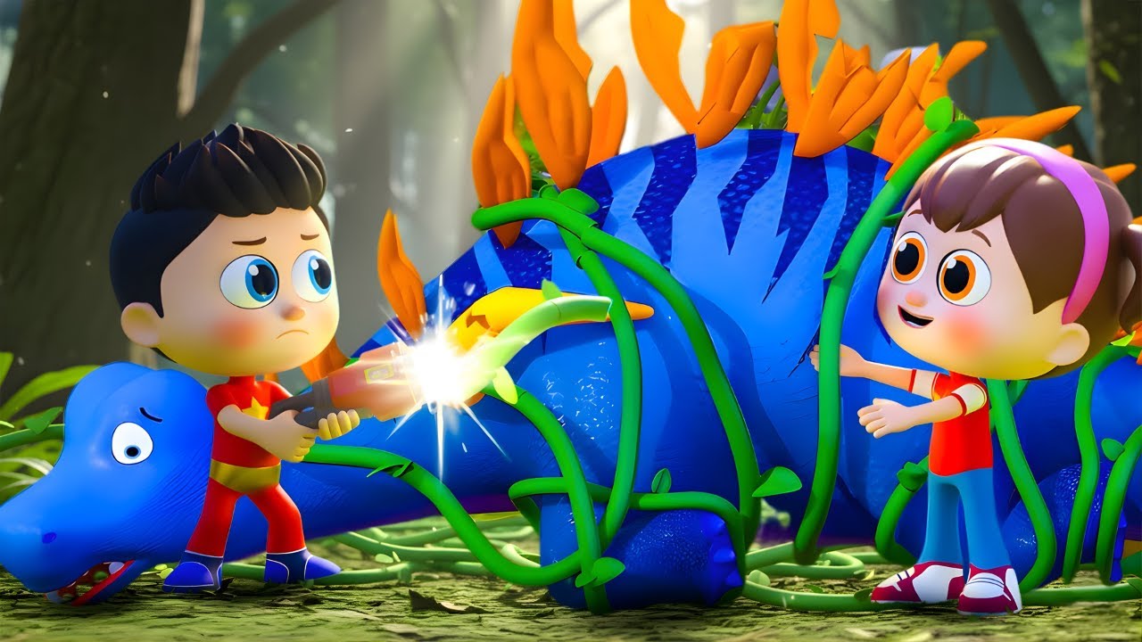 Dino Rescue Season 2: Save Kentrosaurus | Episode 8 | Dinosaur Cartoon |  Bebe Bobo