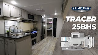 Tour the 2023 Tracer 25BHS Travel Trailer by Prime Time RV