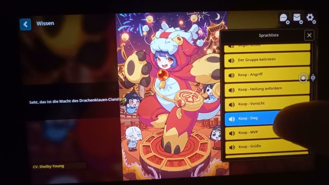 Guardian Tales Dragon Talon Clan Ranpang Speak English Voice Actor