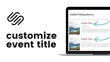 How To Customize Event Titles in Squarespace // Change Squarespace Event Title Font