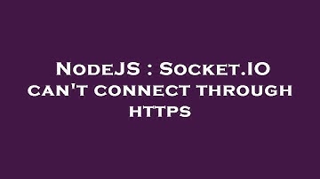 NodeJS : Socket.IO can