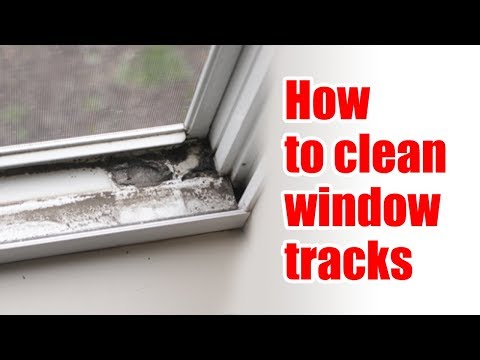 How to clean window tracks