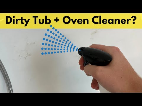 Cleaning a DIRTY Bathtub with Oven Cleaner