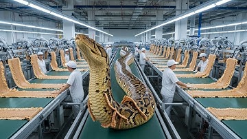 Inside the Python Leather Factory: Full Process of Making Luxury Handbags