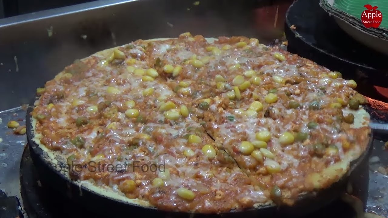 Pizza Dosa recipe | Pizza Dosa making video | APPLE STREET FOOD