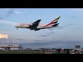EK318 Emirates AIRBUS A380 LANDING NARITA AIRPORT 2018 9 24 
