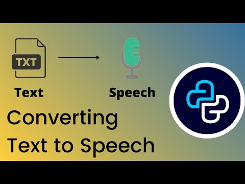 Convert text to speech using Python
