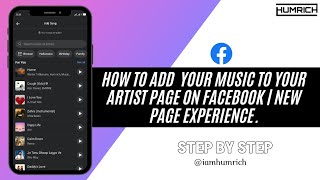 How To Add Your Music To Your Artist Page On Facebook | New Page Experience screenshot 4