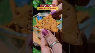 ☕Tea-Time Tomato Snacks 🍅🍟 #shorts #youtubeshorts #chips #snacks #recipe