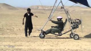 home made hang glider trike by Hassan Afhami from Iran First flight