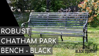 Robust Chatham Park Bench - Black